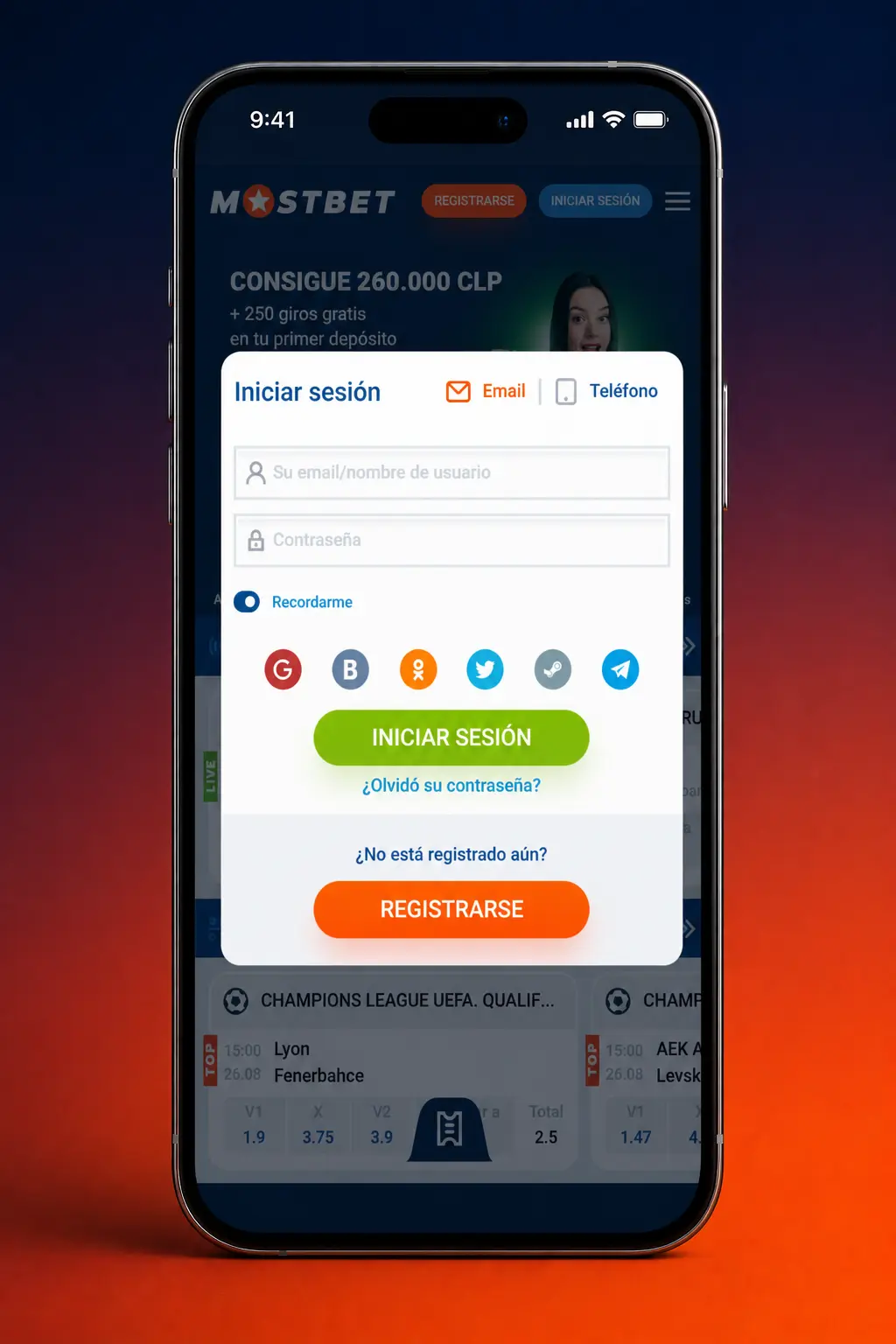Depósito en la app de Mostbet Chile con WebPay, Mach, cripto y monto mínimo de 1.000 CLP